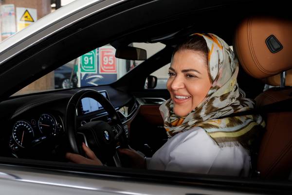 Saudi women take to roads as driving ban lifted