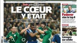 L’Equipe salute brave French performance but hail Ireland as best team in the tournament