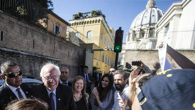 Bernie Sanders fails to meet pope on Vatican visit
