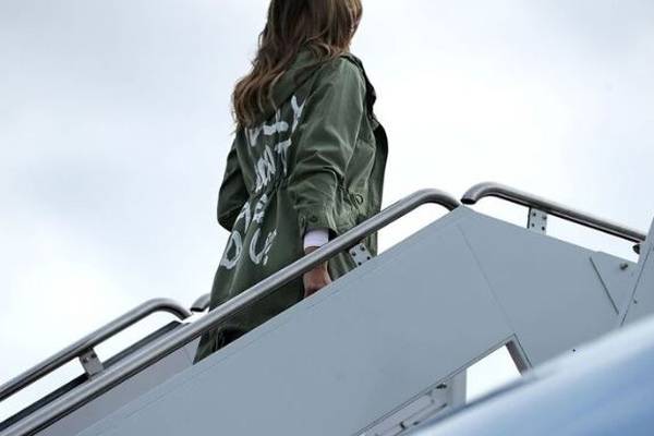 Melania Trump wears ‘I don’t care’ jacket on way to child detention centre