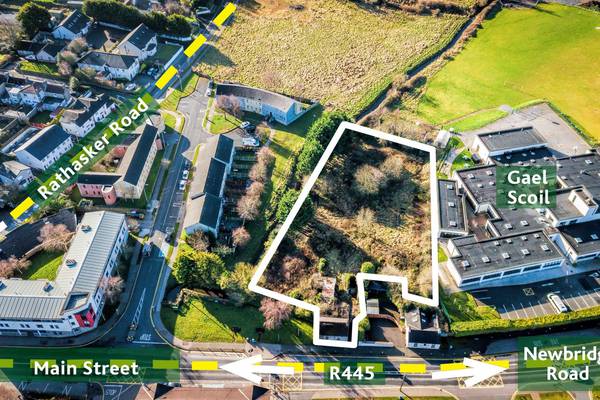 Naas town centre site with approval for 20 homes seeks €1.5m