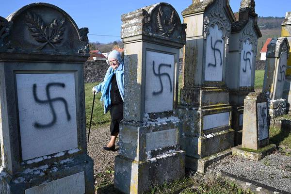 Jewish graves defaced with Nazi symbols in France