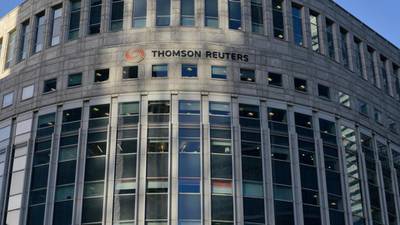 Revenues flat at Thomson Reuters