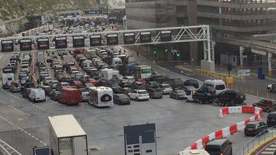 People spend night in cars as queues to Dover continue