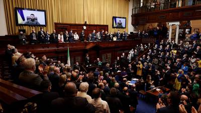 People Before Profit TDs defend decision not to clap for Zelenskiy Oireachtas address