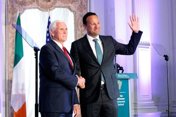 Pence voices support for Johnson in Brexit talks after Varadkar meeting