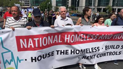 Hundreds march in Dublin to protest housing crisis
