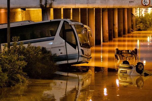 Flash flooding in Greece leaves 14 people dead and 6 missing