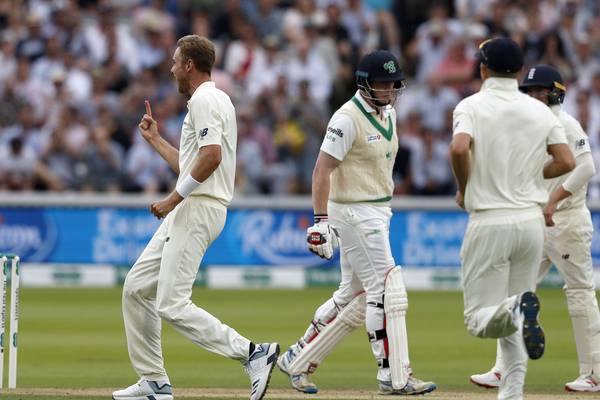 Ireland capitulate as England’s bowlers speed to victory