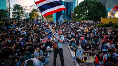 Thailand’s protests given sharper edge by feared law to protect monarchy