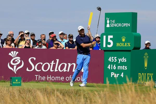 Paul McGinley one off the lead at British Senior Open after 66