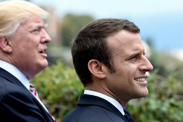 Macron and Trump go head-to-head on climate change