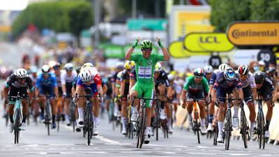 Tour de France: Mark Cavendish claims second stage victory
