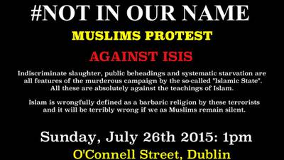 Irish Muslims to hold protest condemning Islamic State