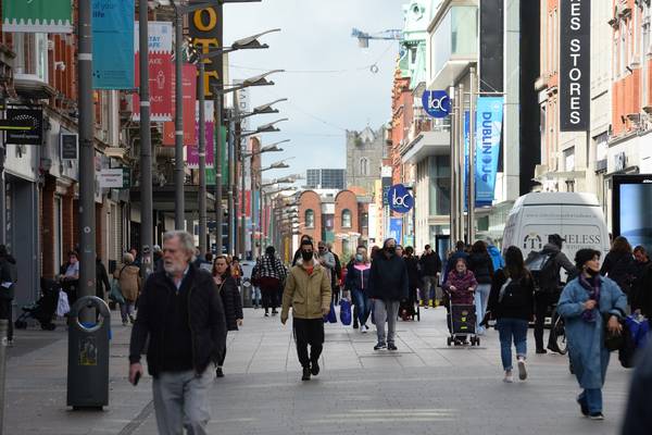 Dublin city’s footfall up 80% with ‘notable increase’ due to outdoor dining