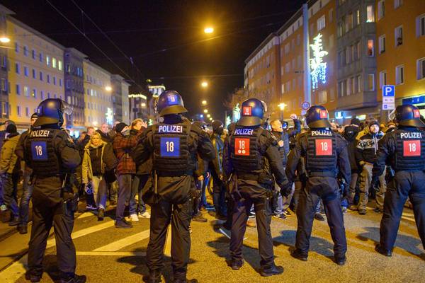 Violence flares at protests over pandemic restrictions in Germany