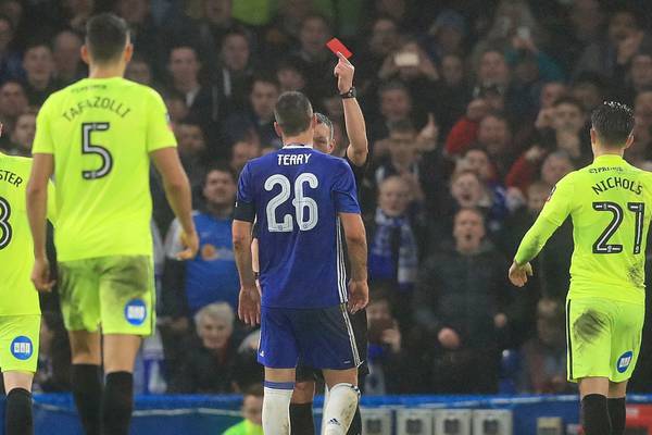 FA Cup: John Terry sees red on an easy afternoon for Chelsea