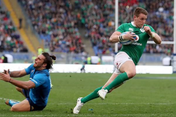 Stander and Gilroy run over hat-tricks as Ireland complete Roman rout