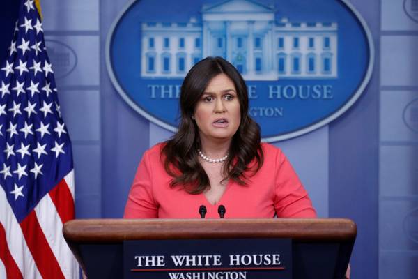 Sarah Sanders asked to leave restaurant over work for Trump