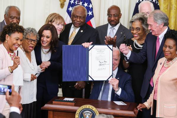 Joe Biden signs law making Juneteenth a national holiday
