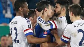 Diego Costa denies he bit Gareth Barry leading to red card