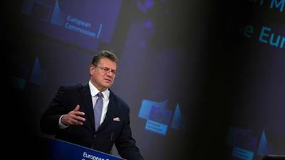 UK government advising businesses in North to breach law, says Sefcovic