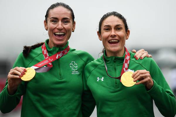 Katie-George Dunlevy and Eve McCrystal are golden again in the Tokyo rain