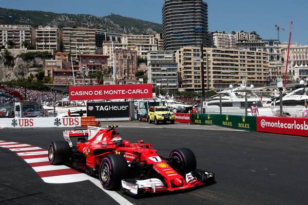 Kimi Raikkonen takes Monaco pole with Lewis Hamilton 13th