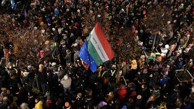 Hungarians rally against government’s bid to tighten cultural control