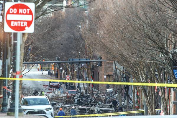 Nashville bombing suspect died in blast, say police