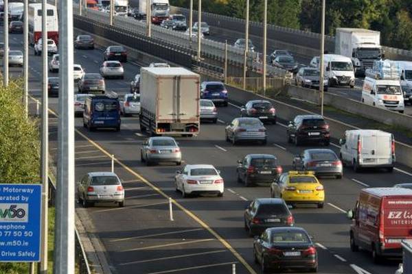Major traffic increase on roads around Dublin break 2019 records