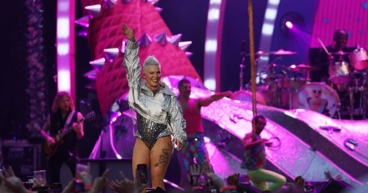 Pink in Dublin: Pop superstar wastes no time in getting the party started in spectacular fashion