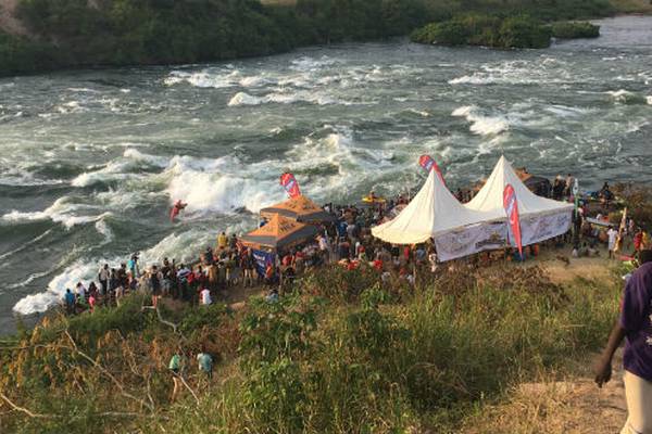 Nearly completed dam on White Nile casts a long shadow