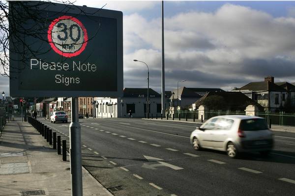 Coronavirus: Speed limits to be cut to 30km/h across Dublin City Council roads