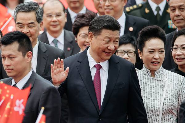 China’s leader ‘thrilled’ to be in Hong Kong for handover anniversary