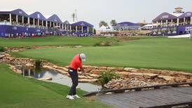 Rory McIlroy rides his luck on the 18th hole as he opens with 71 in Dubai