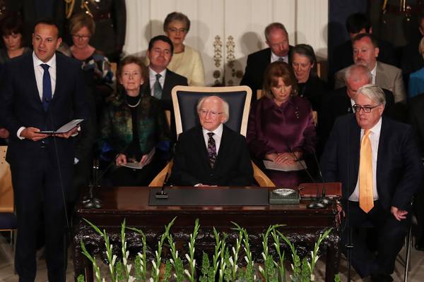 President Higgins echoes first Dáil in inauguration speech
