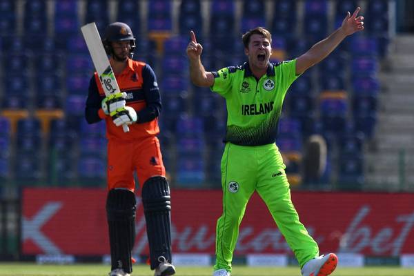 Curtis Campher takes four wickets in four balls as Ireland beat Netherlands