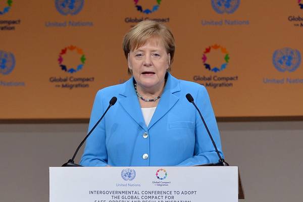 Merkel urges respect for migrants in UN conference speech