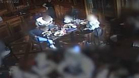 CCTV shows diner pretending to choke on shard of glass, pub claims