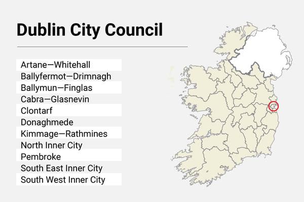 Local Elections: Dublin City Council candidate list