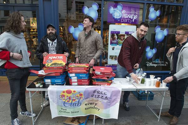 Pizza club for Dublin’s homeless: a vital slice of comfort