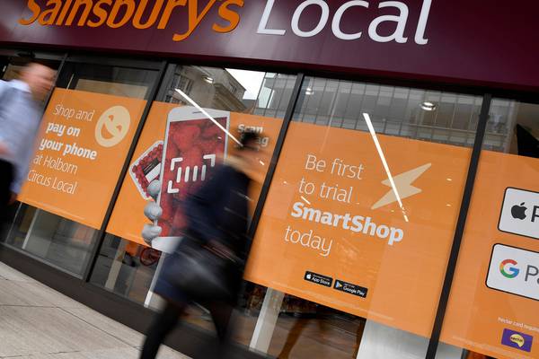 Sales at UK’s Sainsbury’s fall for third consecutive quarter