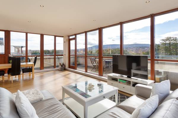 Balcony bliss and mountain views from Rathfarnham penthouse for €500k