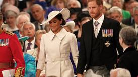 Harry and Meghan join royals for jubilee service in honour of queen