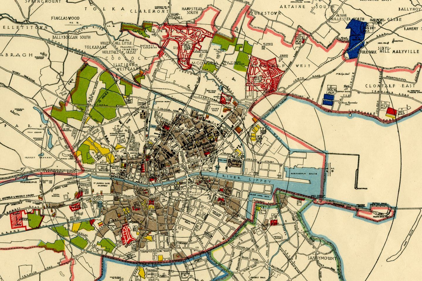 Map Of Dublin 1960 How Dublin Became A City Of Sprawling Suburbs – The Irish Times