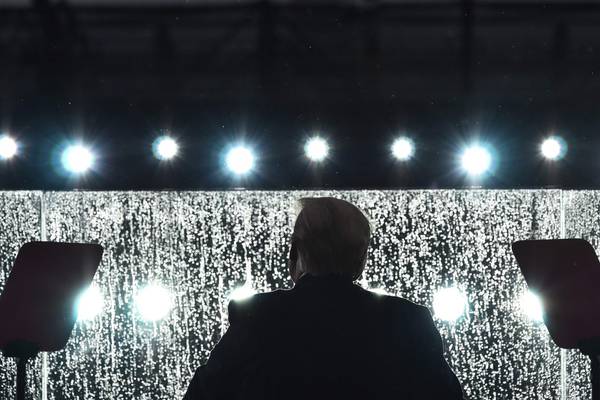 Trump blames historical gaffe on rain-hit teleprompter