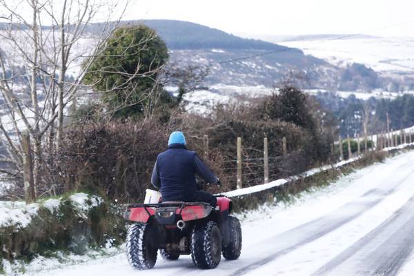 Snow and ice warning in place for most of country on Saturday