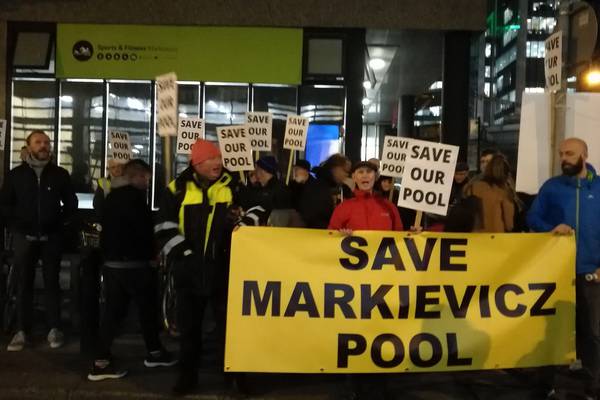 Protest over plan to demolish Markievicz Leisure Centre in Dublin