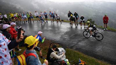 Pinot gains on Thomas and Alaphilippe in steep Pyrenean climbs